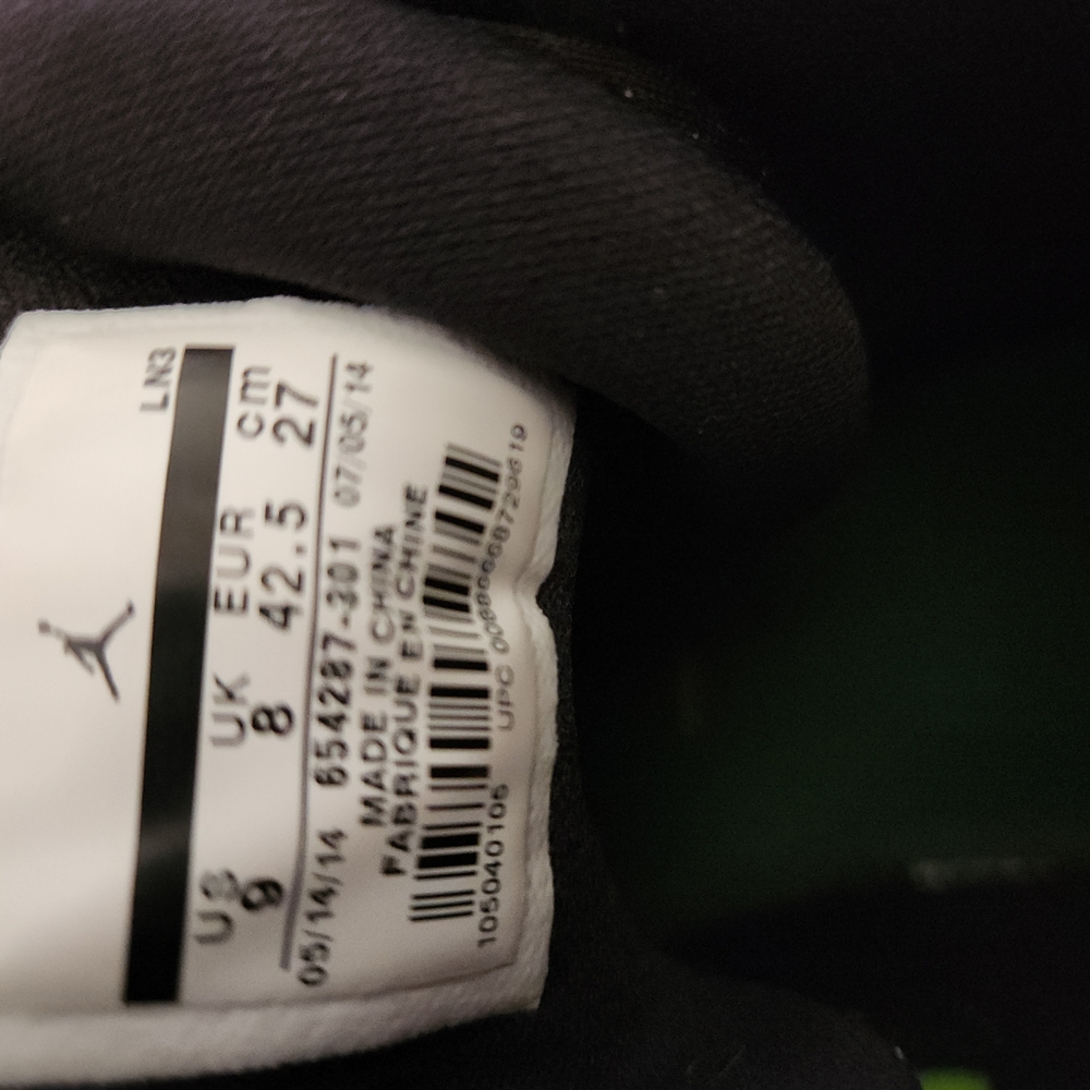 2014 Air Jordan Super.Fly 3 Gorge Green,Black,White Basketball Shoes - Picture 3 of 3